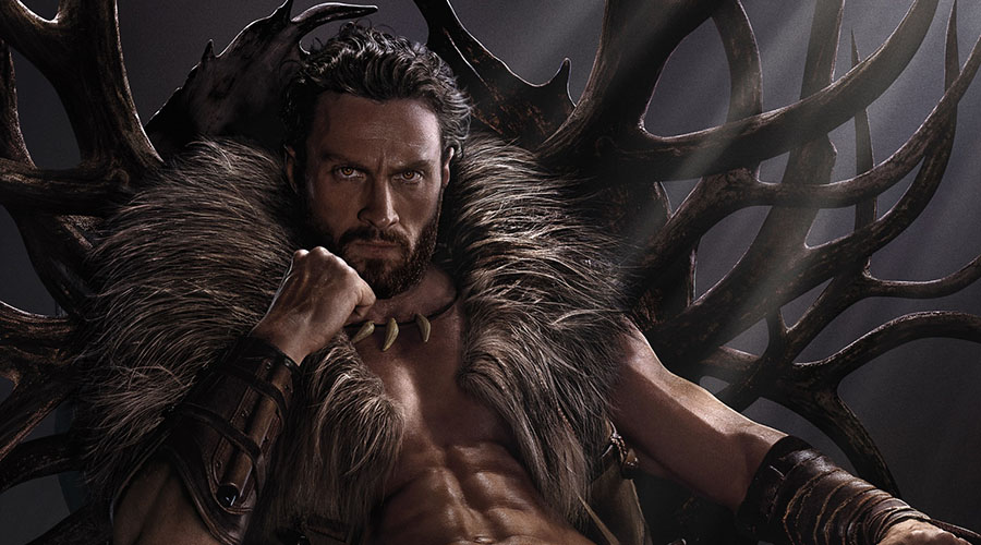 Watch the first trailer for Kraven The Hunter starring Aaron Taylor-Johnson!