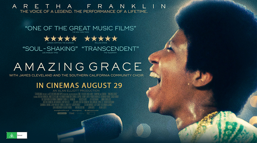 Win a double pass to Amazing Grace - Aretha Franklin's never-before-seen music documentary!