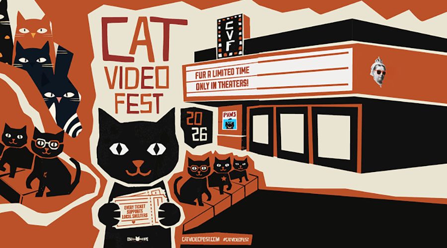 Attention Cat Lovers! CATVIDEOFEST 2026 is coming to Dendy Cinemas!